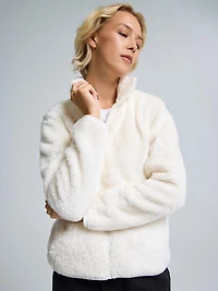 Zip-Front Teddy Jacket