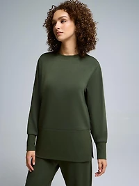 Side Zipper Cloud Fleece Sweatshirt