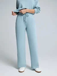 Pantalon à jambe large en polaire