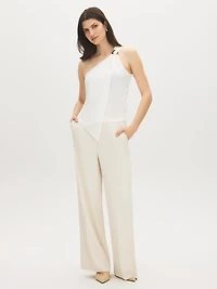 Asymmetric Drape One-Shoulder Top