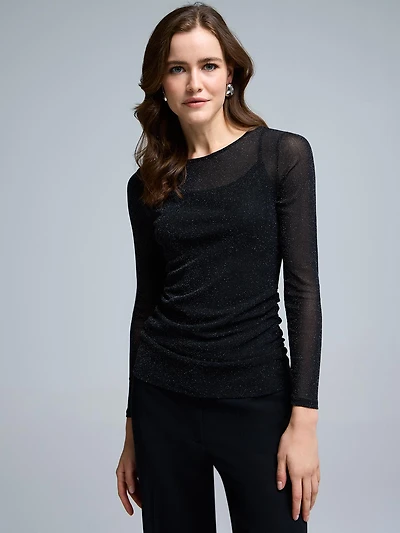 Haut en maille métallique avec camisole