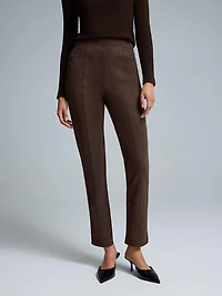 Faux Suede Skinny Leg Pants