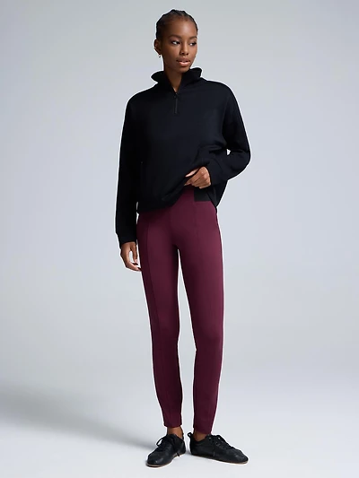 Exposed Waistband Skinny Leg Pants