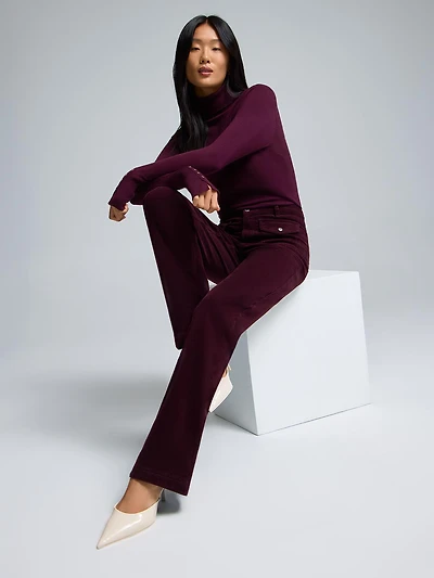 Flare Leg Corduroy Pants