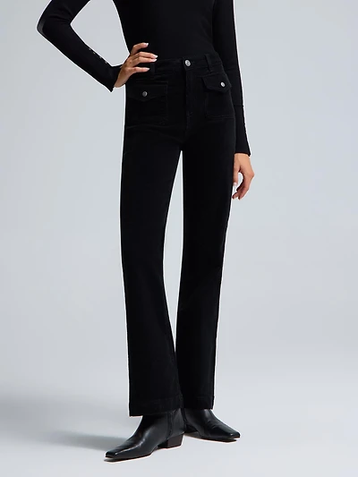Flare Leg Corduroy Pants