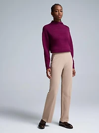 Pantalon en crêpe à jambe droite