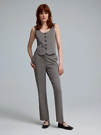 Pantalon court en jacquard