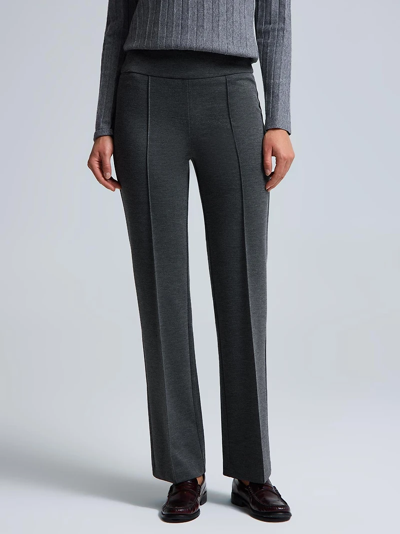 Front Pintuck Straight Leg Pants