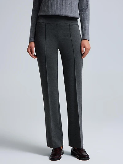 Front Pintuck Straight Leg Pants