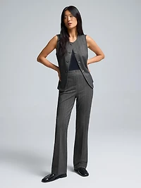 Striped Jacquard Flare Leg Pants