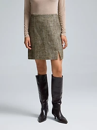 Mini-jupe en tweed