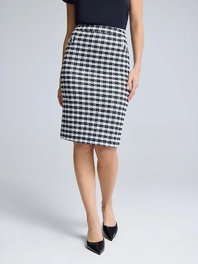 Bouclé Pencil Skirt
