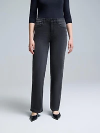 Dark Wash Straight-Leg Jeans