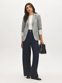 Blazer à col cranté