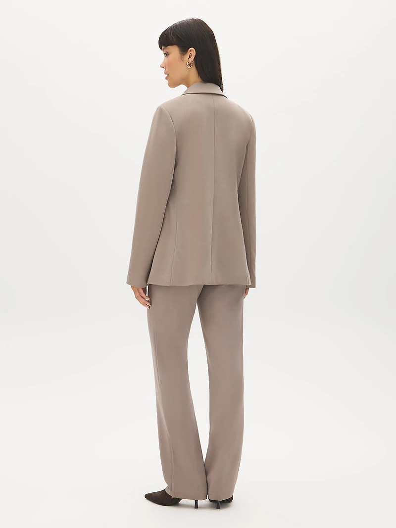 Cuff Open-Front Blazer