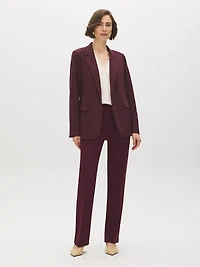 Cuff Open-Front Blazer