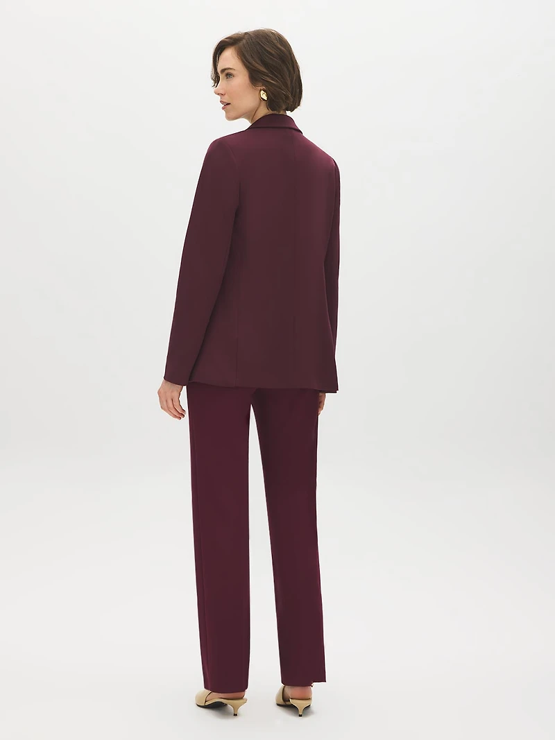 Cuff Open-Front Blazer