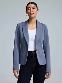 Single-Breasted 1-Button Blazer