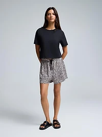 Animal Print Short Pajama Set