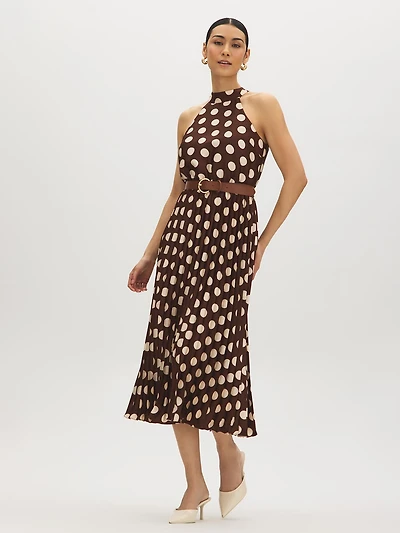 Polka Dot Halter Dress