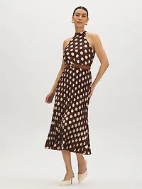 Polka Dot Halter Dress