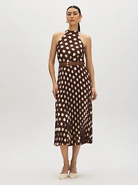 Polka Dot Halter Dress