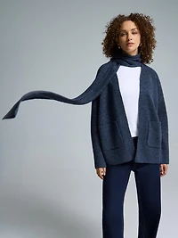 Duster Cardigan With Scarf