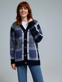 Plaid Duster Cardigan