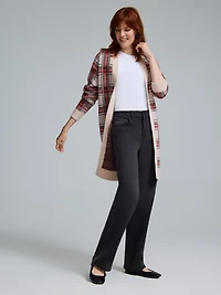 Grid Plaid Coatigan