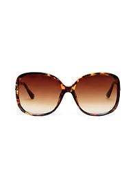Oversized Tortoise Shell Frame Sunglasses