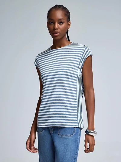 Striped Colour Block T-Shirt