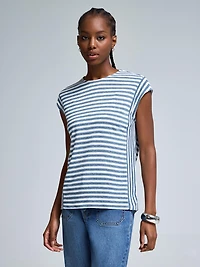 Striped Colour Block T-Shirt