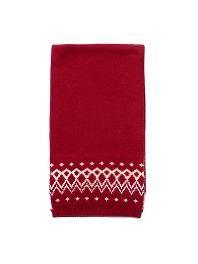 Jacquard Knit Scarf