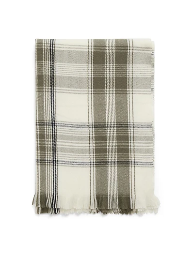 Foulard brossé quadrillé