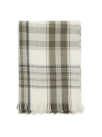 Foulard brossé quadrillé