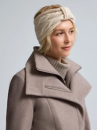 Bandeau tricoté doublé en polaire