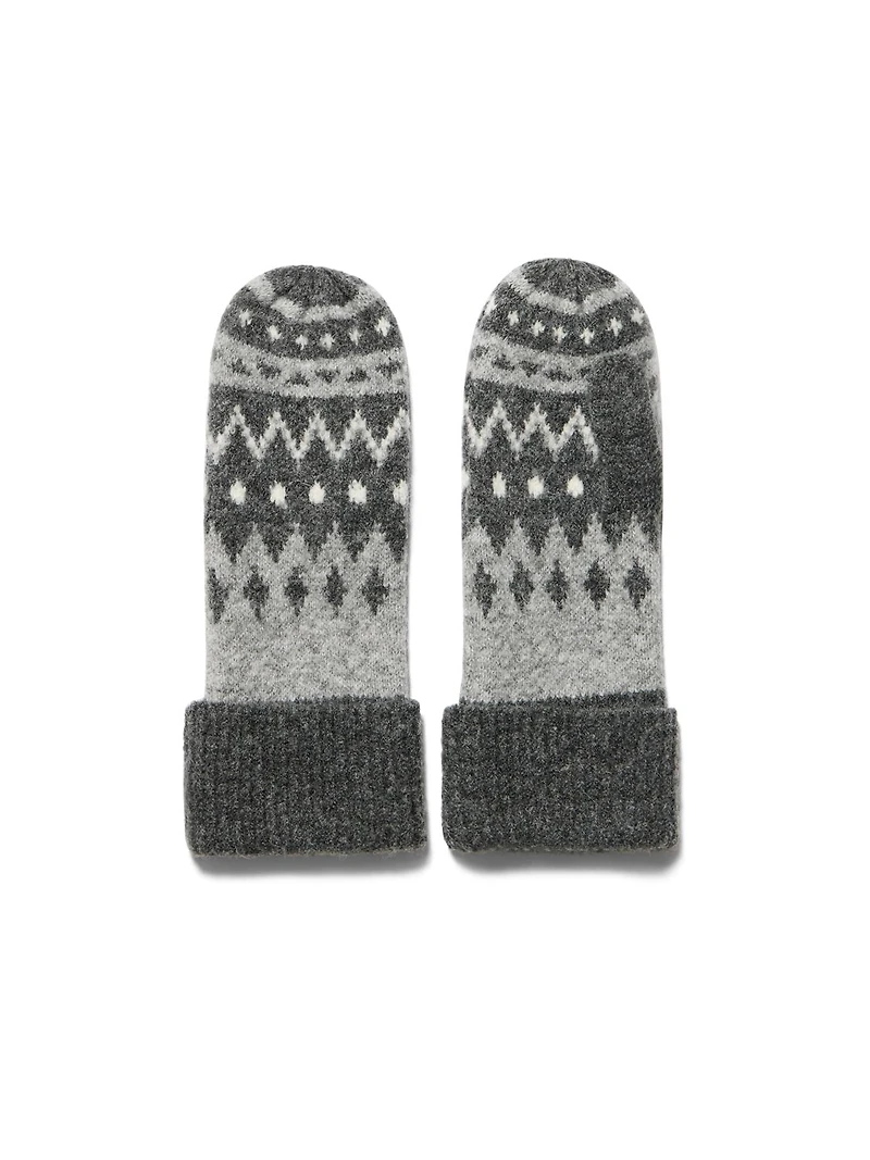 Mitaines en tricot jacquard