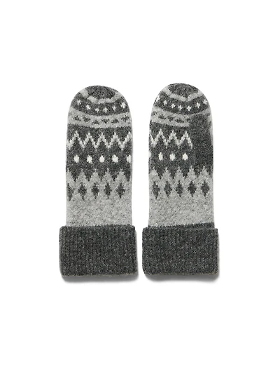 Mitaines en tricot jacquard