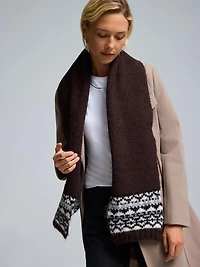 Jacquard Knit Scarf