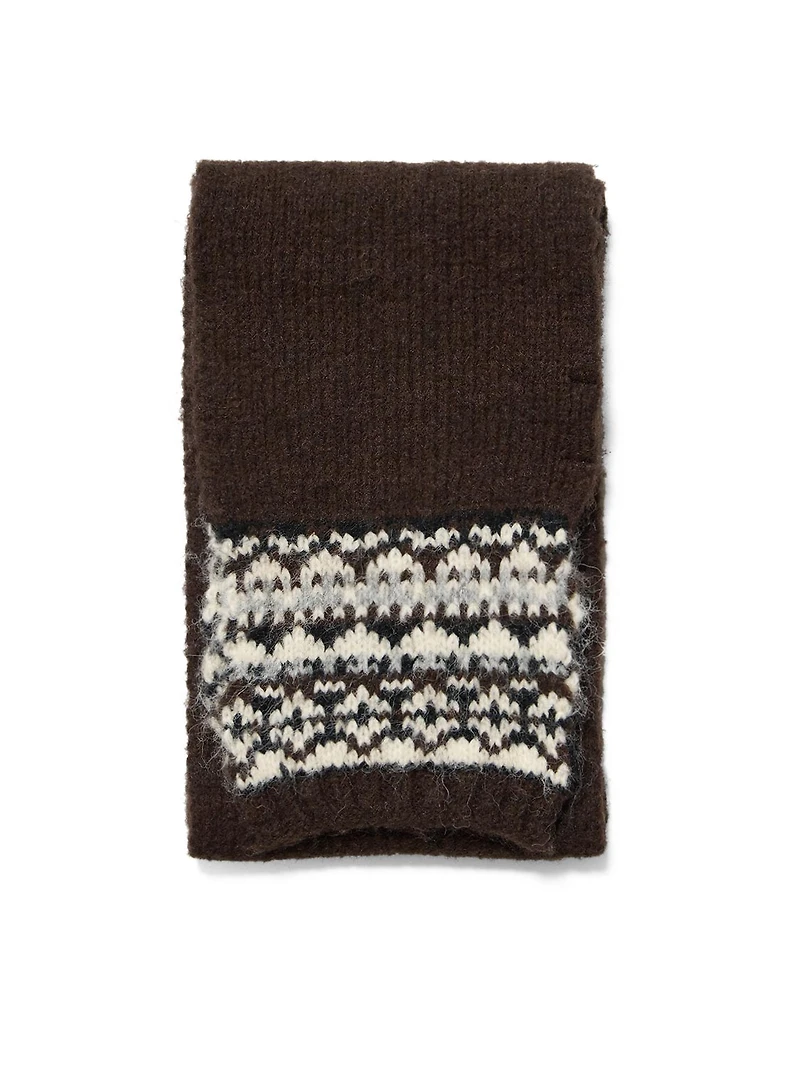 Foulard en tricot jacquard