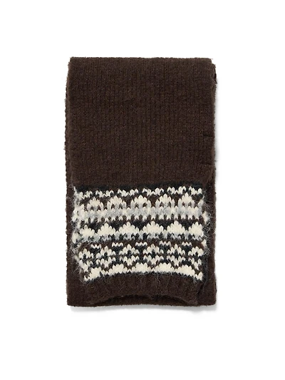 Foulard en tricot jacquard