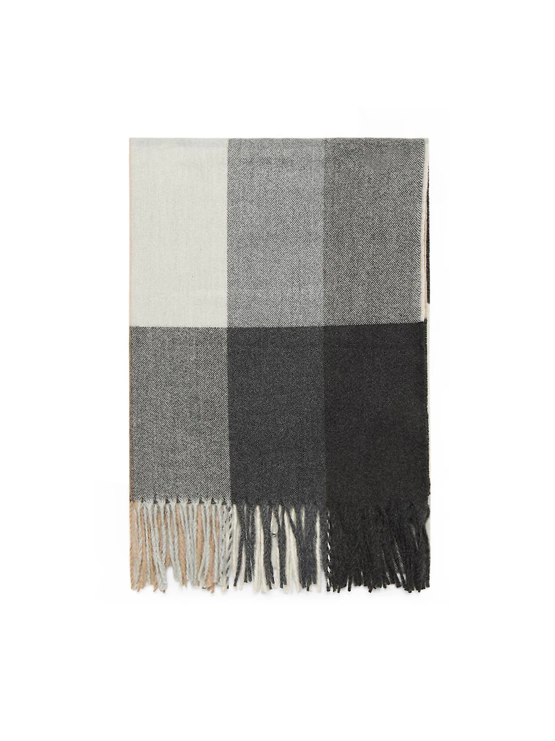 Plaid Print Scarf