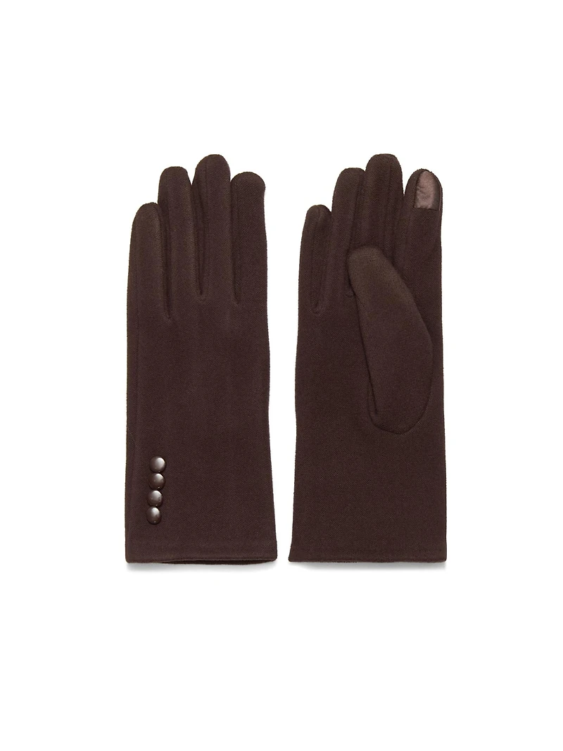 Gants tactiles à trois boutons