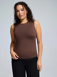 Débardeur à double épaisseur et col montant