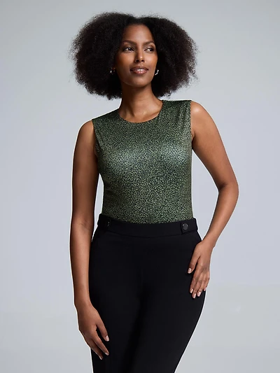 Double Layer Leopard Print Tank Top
