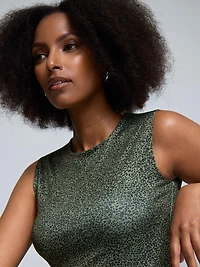 Double Layer Leopard Print Tank Top