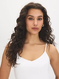 Camisole double épaisseur à bretelles spaghetti