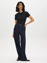 Double Layer Crew Neck Top