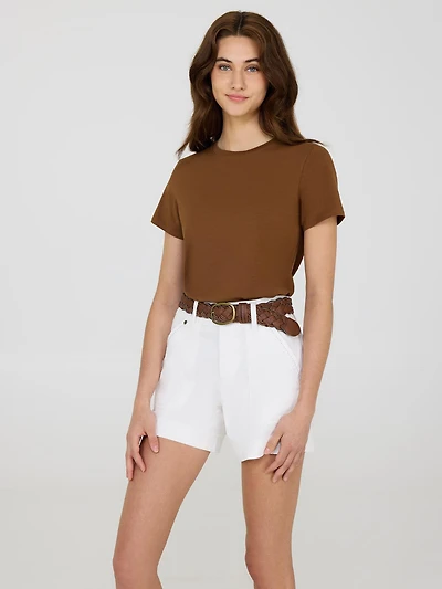 Short Sleeve Screw Neck T-Shirt