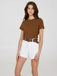 Short Sleeve Screw Neck T-Shirt